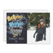 信じ魔法で…シーズンホリデーフォトカード