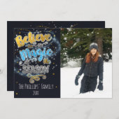 信じ魔法で…シーズンホリデーフォトカード シーズンカード (正面/裏面)