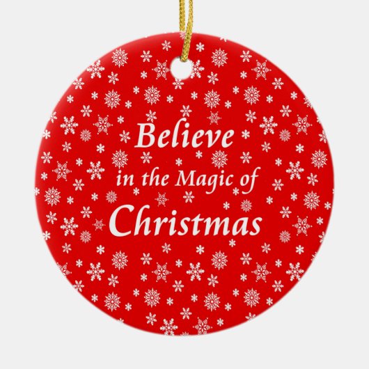 信じ魔法で セラミックオーナメント (正面)