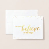 信じ魔法で 箔カード (封筒付き正面)