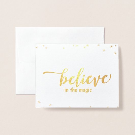 信じ魔法で 箔カード (封筒付き正面)