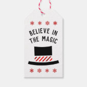 信じ魔法で – Snowmans Top Hat ギフトタグ (正面)