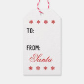 信じ魔法で – Snowmans Top Hat ギフトタグ (裏面)