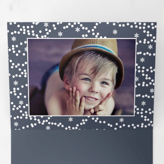 信じ魔法に。写数々の真 三つ折りカード (内部最初)