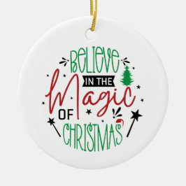 信じ魔法のクリスマスオーナメント セラミックオーナメント