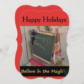 信じ魔法のクリスマスグリーティングカードに シーズンカード (正面/裏面)