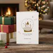 信じ魔法のスノーグローブ・クリスマス カード