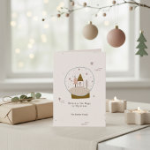 信じ魔法のスノーグローブ・クリスマス カード