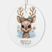 信じ魔法のトナカイオーナメント セラミックオーナメント (左)
