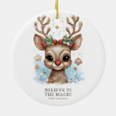 信じ魔法のトナカイオーナメント セラミックオーナメント (裏面)