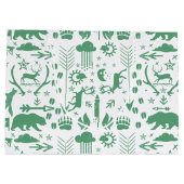 信じ魔法のベビーや母で写真になる ラージペーパーバッグ (裏面)