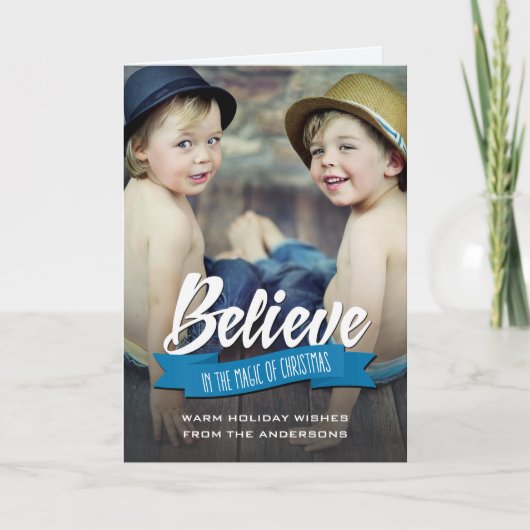 信じ魔法の写真カスタムで シーズンカード (正面)