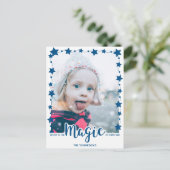 信じ魔法の写真カスタムで シーズンポストカード (スタンド正面)