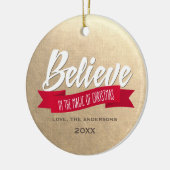 信じ魔法の写真カスタムで セラミックオーナメント (左)