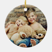 信じ魔法の写真カスタムで セラミックオーナメント (裏面)