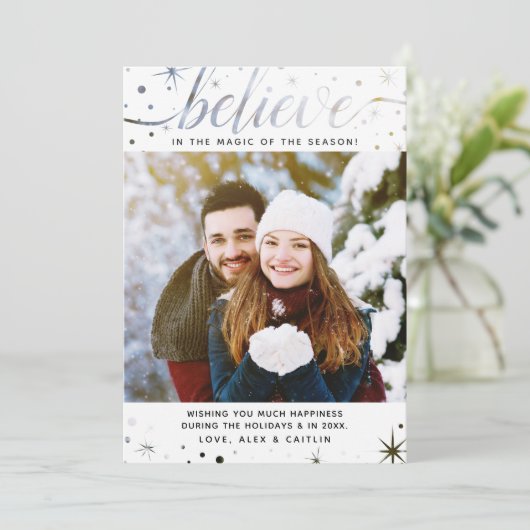 信じ魔法の文字効果 シーズンカード (スタンド正面)