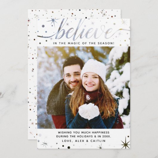 信じ魔法の文字効果 シーズンカード (正面/裏面)