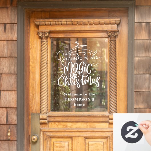 信じ魔法の歓迎 ウィンドウサイン (ホームデコレーション)