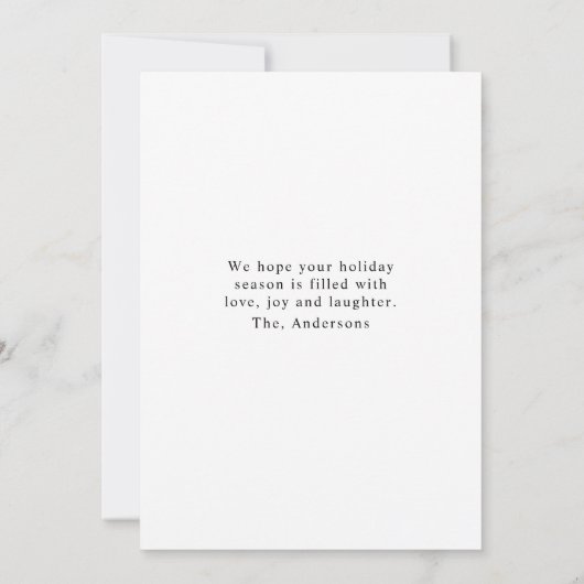 信じ魔法の白黒のクリスマス 招待状 (裏面)