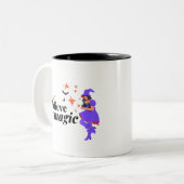 信じ魔法の魔女ハロウィンで ツートーンマグカップ (正面左)