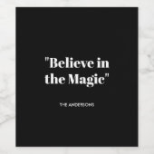 信じ魔法エレガント ワインラベル (シングルラベル)