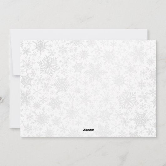 信じ魔法カスタム赤白格言クリスマス シーズンカード (裏面)