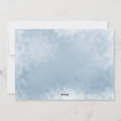 信じ魔法クリスマスシルバー/ブルーホリデーフォト シーズンカード (裏面)