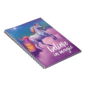 信じ魔法スパークリーUnicorn宇宙ファンタジー ノートブック (右側)