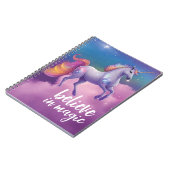 信じ魔法スパークリーUnicorn宇宙ファンタジー ノートブック (左側)
