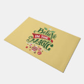 信じ魔法タイポグラフィ ドアマット (アングル)