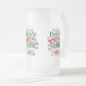 信じ魔法タイポグラフィ フロストグラスビールジョッキ (正面右)