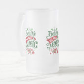 信じ魔法タイポグラフィ フロストグラスビールジョッキ (正面左)