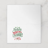 信じ魔法タイポグラフィ プレイスカード (外部開封)