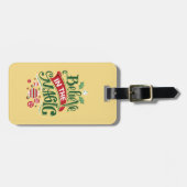 信じ魔法タイポグラフィ ラゲッジタグ (正面横)