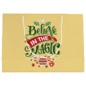 信じ魔法タイポグラフィ ラージペーパーバッグ (裏面)