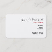 信じ魔法タイポグラフィ 名刺 (裏面)