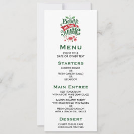 信じ魔法タイポグラフィ 招待状