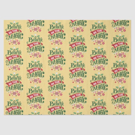 信じ魔法タイポグラフィ 薄葉紙 (正面)