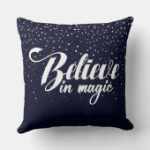 信じ魔法ミッドナイトブルー装飾用クッション クッション (裏面)
