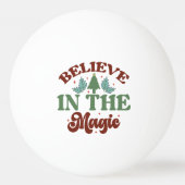 信じ魔法レトロクリスマスホリデー 卓球ボール (裏面)