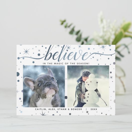 信じ魔法一致文字効果の休日 シーズンカード (スタンド正面)