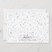 信じ魔法一致文字効果の休日 シーズンカード (裏面)