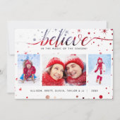 信じ魔法休日照合文字効果 シーズンカード (正面)