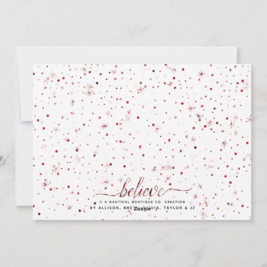 信じ魔法休日照合文字効果 シーズンカード (裏面)