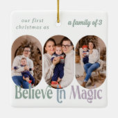 信じ魔法初めてのクリスマス6 Photo Any Color セラミックオーナメント (裏面)