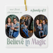 信じ魔法初めてのクリスマス6 Photo Any Color セラミックオーナメント (正面)