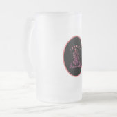 信じ魔法天ウィッカ信者美術 フロストグラスビールジョッキ (正面左)