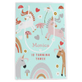 信じ魔法子供の誕生日 ミディアムペーパーバッグ (正面)