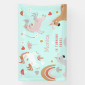 信じ魔法子供の誕生日 横断幕 (縦)