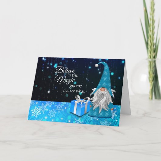 信じ魔法格言のクリスマスカード シーズンカード (正面)